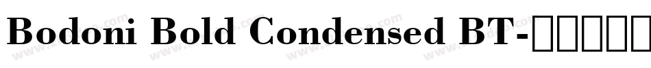 Bodoni Bold Condensed BT字体转换